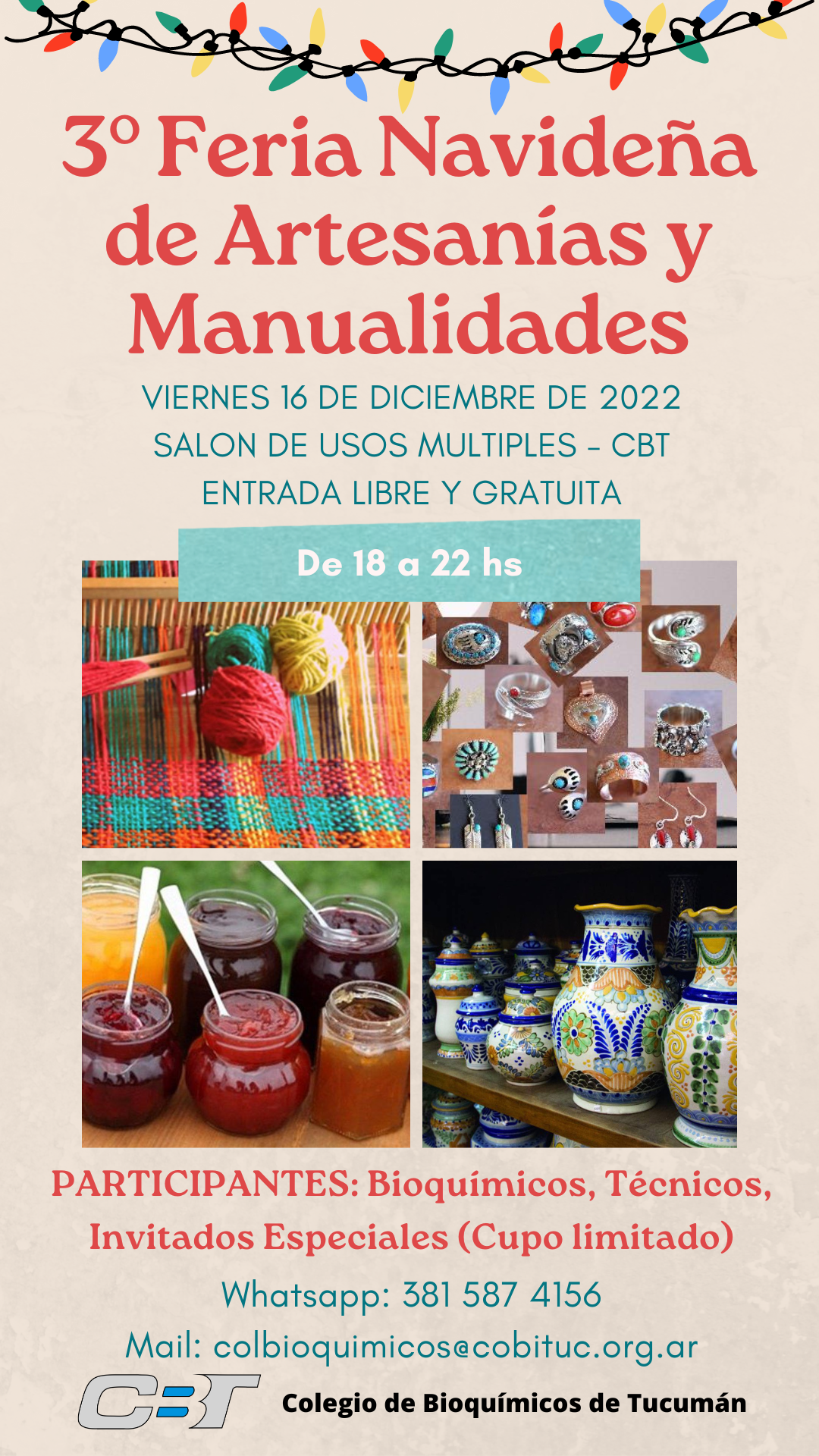 3° Feria Navideña de Artesanias y Manualidades